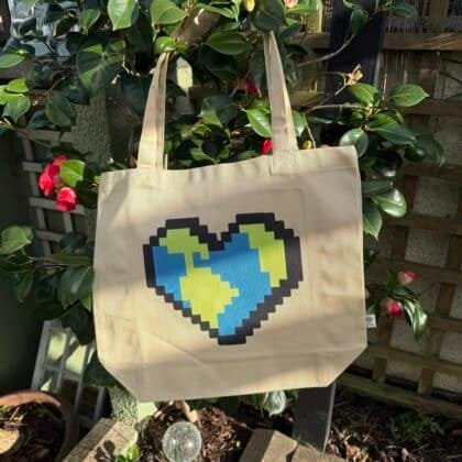 Heart Earth Organic Cotton Tote Bag