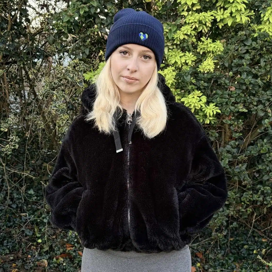 Small Heart Earth Organic Cotton Beanie