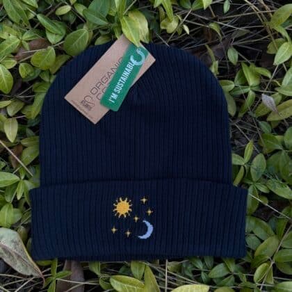 Sun Moon Organic Beanie