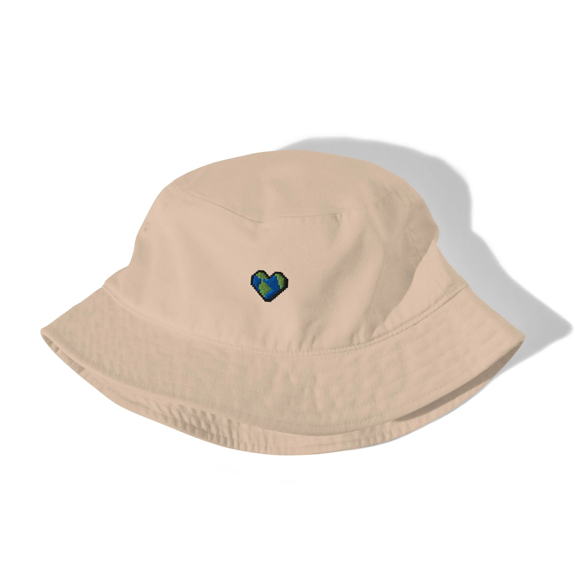 Small Heart Earth Organic Bucket Hat