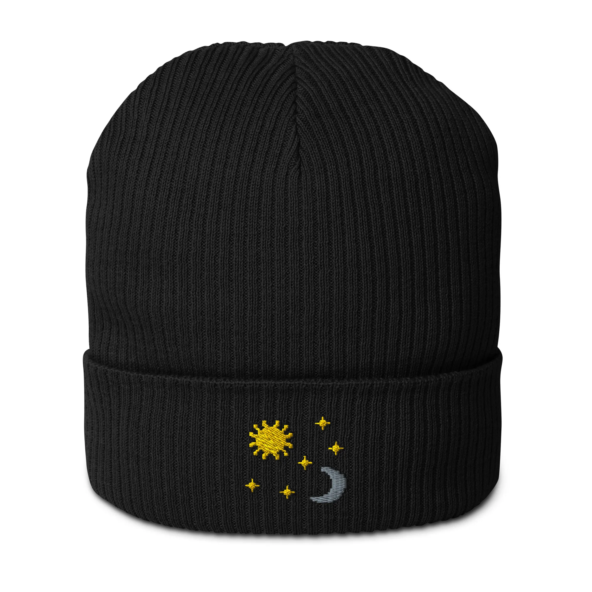 Sun Moon Organic Beanie