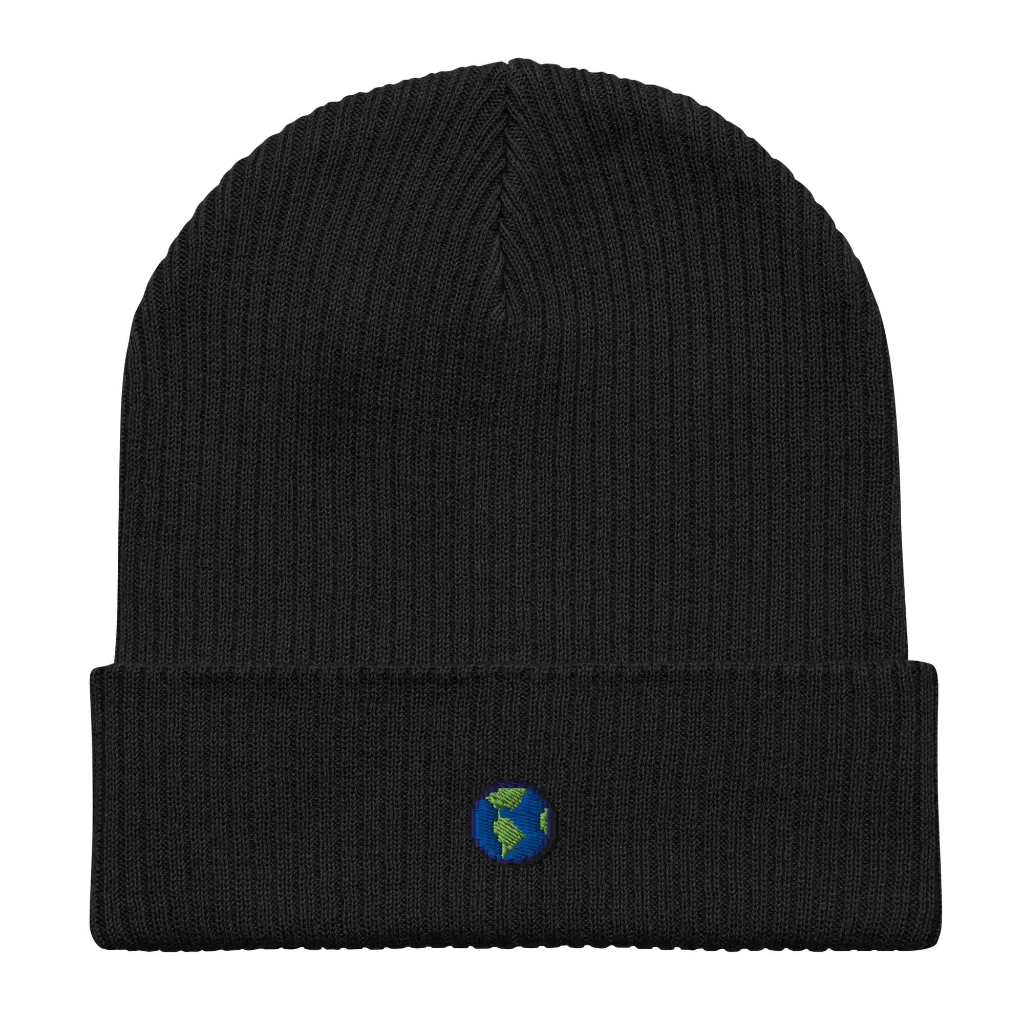 Small Earth Organic Beanie (Black)