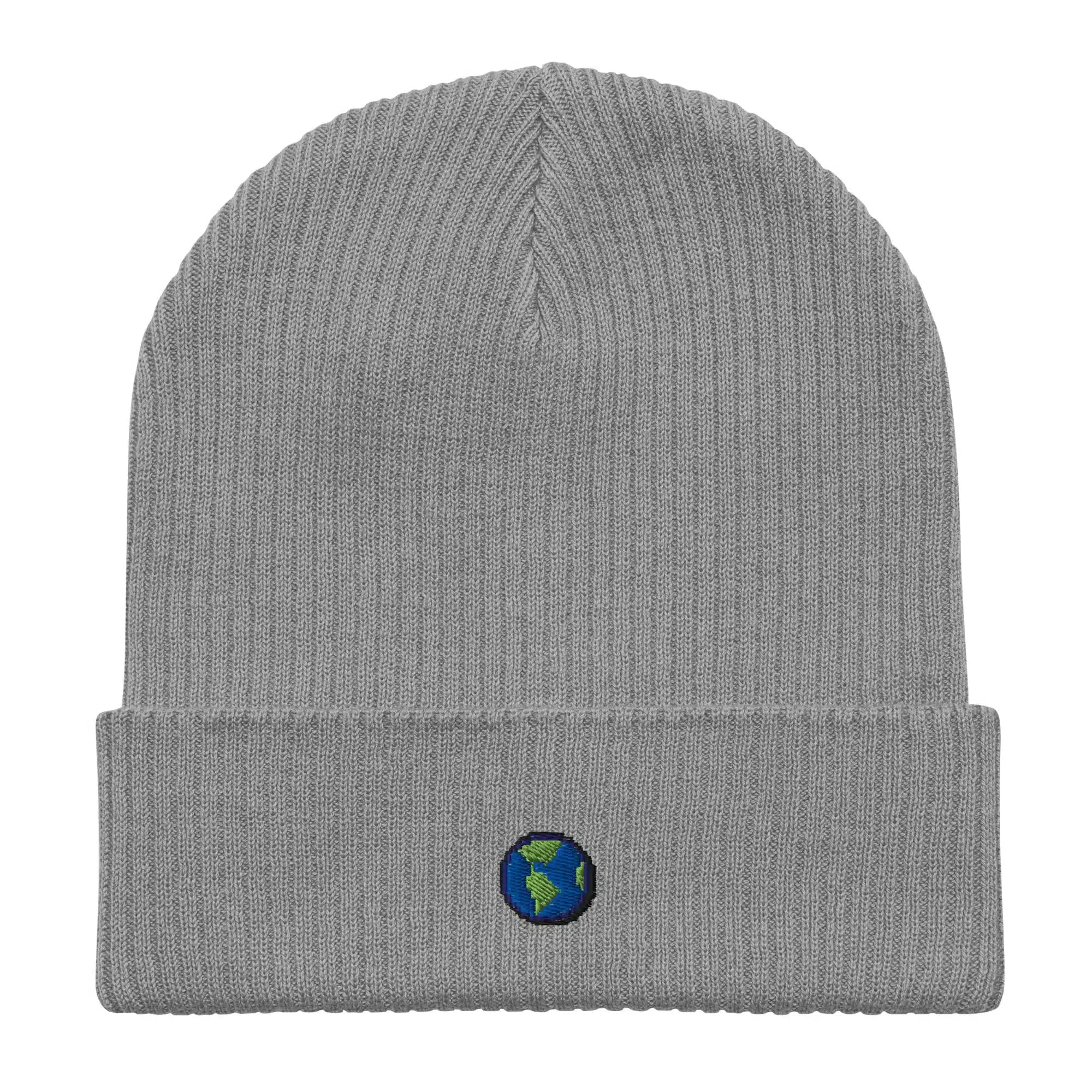 Small Earth Organic Beanie (Light Grey)