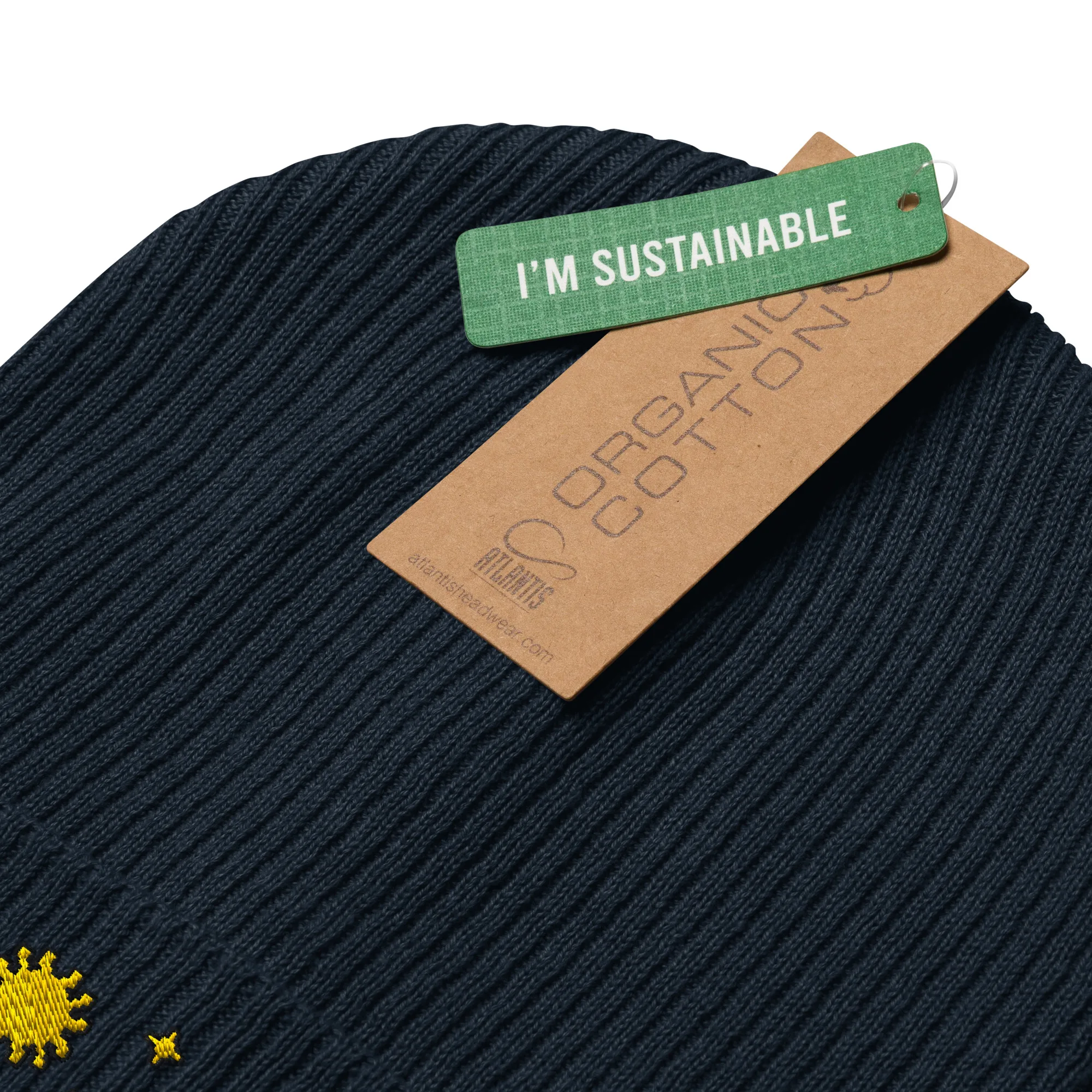 Sun Moon Organic Beanie