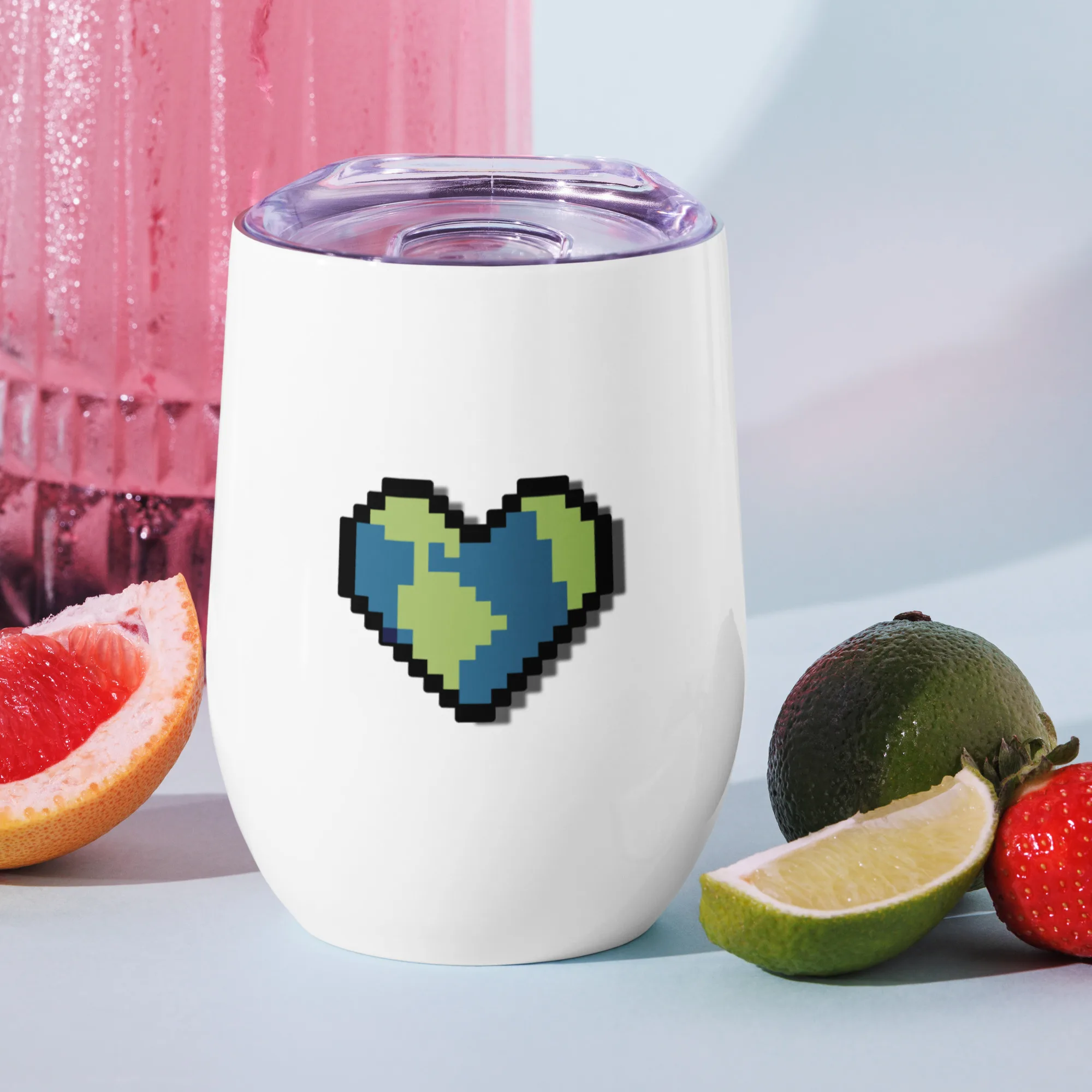Heart Earth Wine Tumbler