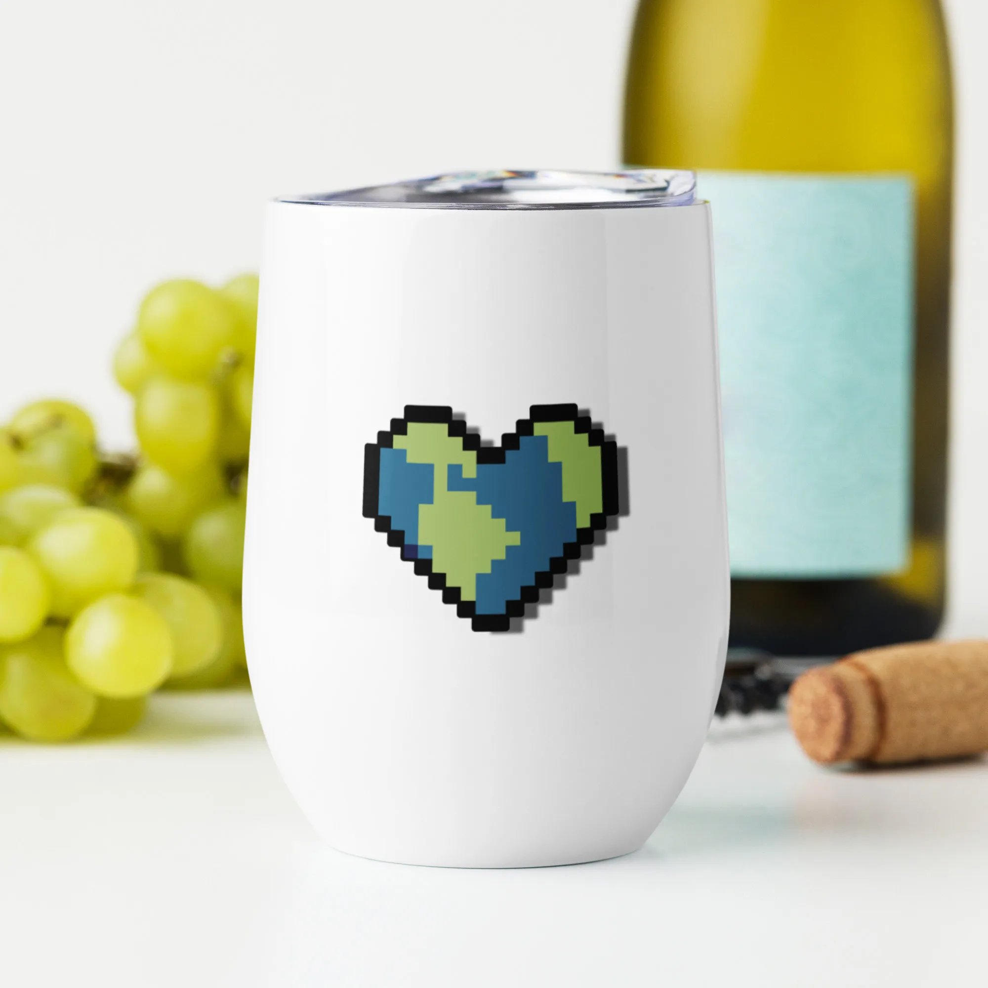 Heart Earth Wine Tumbler